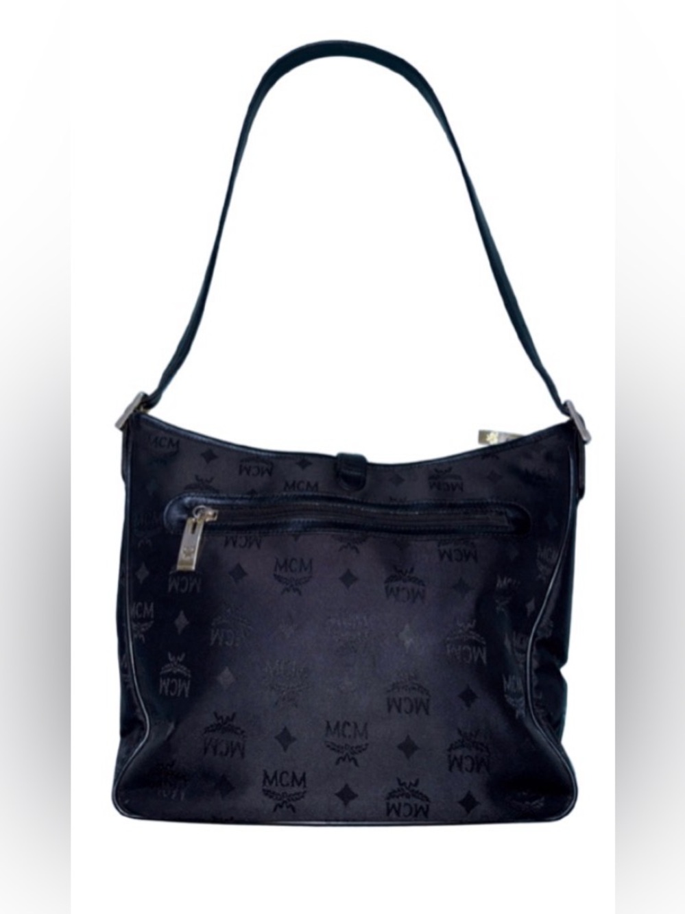 MCM shoulder hobo in black monogram jacquard bag - Picture 4 of 11